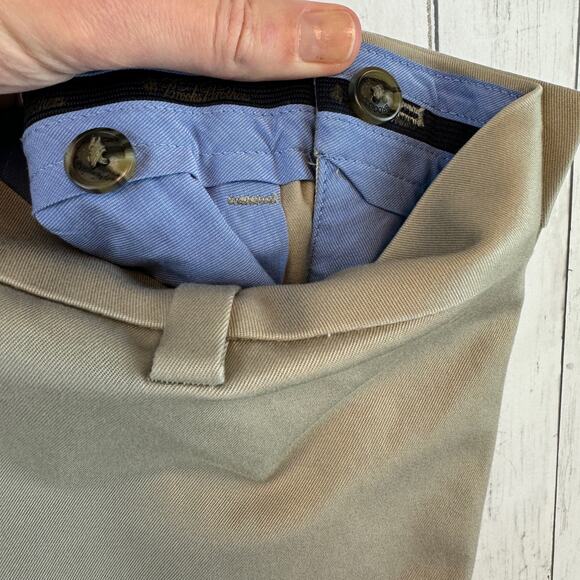 Brooks Brothers Tan Clark Straight-Fit Stretch Advantage Chino Pants Size 34 - Picture 16 of 16